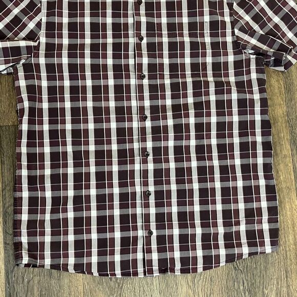 Arc'teryx Mens Size XL Brohm Plaid Cotton Short Sleeve Button Down Shirt Casual - Picture 11 of 12
